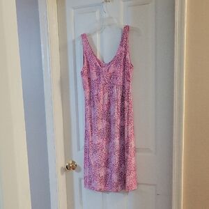 Fresh Produce Pink Print Dress Small
